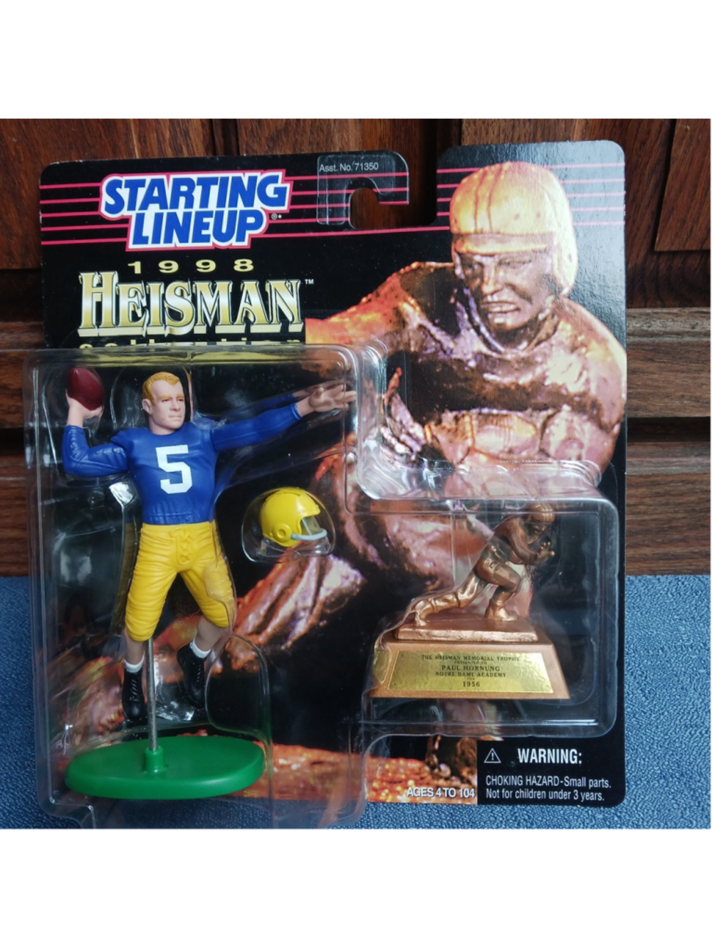 1998 Starting Lineup Paul Hornung NFL Heisman Collection Notre Dame